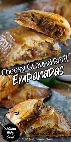 cheesey ground beef empanadas are an easy and delicious appetizer