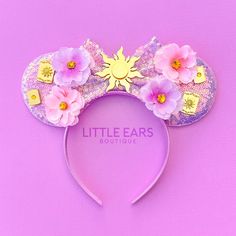 Rapunzel Sun Purple Mickey Ears- mickey ears disney headband mouse Rapunzel Outfit, Rapunzel Sun, Mickey Ears Headband, Apple Watch Bands Fashion, Mermaid Shell, Mouse Ears Headband, Mickey Mouse Ears, Ears Headband, Minnie Mouse Ears