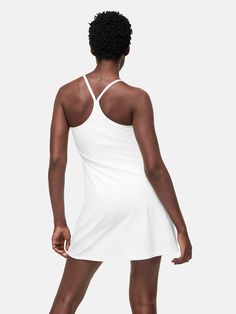 Sporty Tennis Dress With Built-in Shorts For Workout, Sporty Workout Dress With Built-in Shorts, Athleisure Tennis Dress With Built-in Shorts For Sports, Mini Tennis Dress With Built-in Shorts For Workout, Outdoor Voices Exercise Dress, Sporty Dress, Outdoor Voices, Dress Es, Workout Clothes