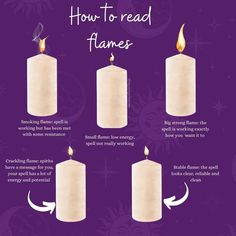 Witch Candle Meanings, Flames Meaning Witchcraft, Witchcraft Flame Meanings, How To Control A Candle Flame Witchcraft, How To Heal Someone Spell, Spell Flame Meaning, Candle Magick Flame Meaning, High Flame Candle Meaning, Flame Meaning Witchcraft