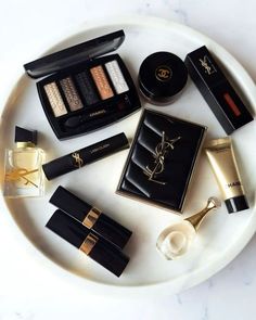 Chanel, Makeup, White, Black, Make Up