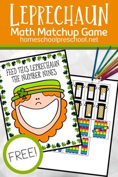 a free leprechan math game for st patrick's day