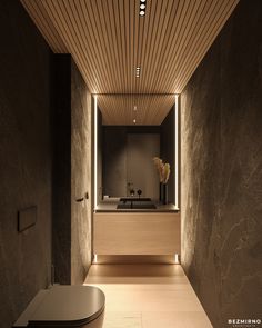 Chalet Chamonix :: Behance Wooden Ceiling In Bathroom, Wooden Ceiling Bathroom, Toilet Ceiling Design, Log Cabin Homes Interior Decor, Modern Chalet Interior, Log Cabin Homes Interior, Chalet Modern, Cabin Homes Interior, Chalet Interior Design