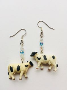 Cow earrings Cow Earrings, Show Cattle, Dairy Cows, Cow