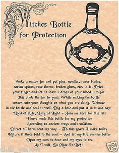 Visit the post for more. Witches Bottle, Witch Jars, Real Spells, Real Witches, Jar Spells, Witch Bottles, Under Your Spell