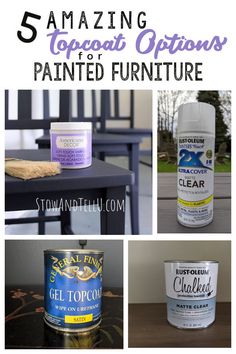 five amazing topcoat options for painted furniture