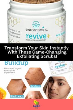 Transform Your Skin in Minutes: The Power of Exfoliating Scrubs! It only takes a few minutes for the exfoliating scrubs to work their magic. Effortlessly remove dead skin cells and reveal a fresh, radiant complexion that looks and feels rejuvenated. Dark Spot Corrector, Blackhead Remover, Combination Skin, Skin Type