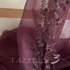 Tazzels3 on Instagram: "PLUM DAHLIA ———————— Plum color pure silk Organza duppatta with french knots & multi shaded sugar beads . #tazzels3 #organzasaree #organza #salwarkameez #usasalwarkameez #uaedress #canadadresses" Grape Wine Color Lehenga, Plum Color Saree, Plum Saree Silk, Plum Saree, Cocktail Dress For Men, Plum Dahlia, Plum Colored Dresses, Plum Colour, Combination Dresses