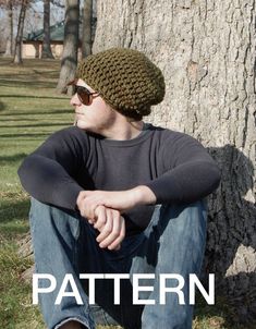 This is the pattern ONLY, not the actual crocheted hat.This is my simple slouchy beanie. A great pattern for beginning crocheters who are just learning to work in the round. A wonderful quick on the go pattern.The sample shown is made with a single skein of Loops & Threads Charisma YarnThis is an original design. The instructions are in American stitches. You will need to know: chain, slip stitch, single crochet, half double crochet, double crochet.This pattern would be class: Easy / beginne Mens Slouchy Beanie, Slouchy Beanie Pattern, Easy Crochet Hat Patterns, Beginning Crochet, Crochet Slouchy Beanie, Super Easy Crochet, Beanie Hat Pattern, Crochet Men, Easy Crochet Hat