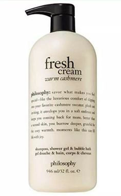 Fresh Cream Warm Cashmere, Fresh Cream Body Lotion, Philosophy Fresh Cream, Philosophy Amazing Grace, Oil Body Wash, Bath Gel, Hygiene Routine, Luxury Shower, Bridesmaid Box