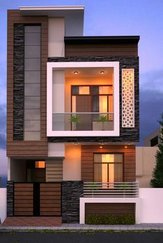 this is a modern style house with two stories