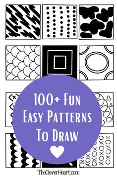 easy patterns to draw Pattern Design Drawing, Markers Drawing Ideas, Pattern Sketch, You Doodle, Pattern Coloring Pages, Shading Techniques