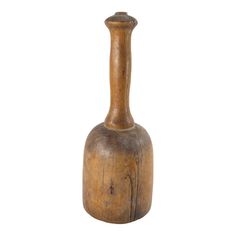 an old wooden vase is shown against a white background