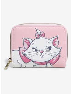 Loungefly Disney The Aristocats Marie Flowers Mini Zipper Wallet | Hot Topic Loungefly Wallet, Disney Aristocats, Aristocats Marie, Pop Bag, The Aristocats, Marie Aristocats, Disney Gift, Disney Bag, Loungefly Disney