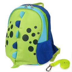 PRICES MAY VARY. ALL-IN-ONE: Toddler Backpack, Safety Harness and Lunch Bag in one. Perfect Size L8.5 x W4.5 x H10.5 inch, just right for Little Children(Ages 18-36M). Even can be used as a replacement diaper bag for a backup of emergency clothes, wipes and snacks. SATETY HARNESS - Detachable Tether and Decent Length(50inch) with Metal Carbeener for grownups security and little travelers sense of independence. Easy attach or detach whenever you need.Your toddler will feel like a big kid with his Emergency Clothes, Preschool Lunch Box, Cool School Bags, Dinosaur Backpack, Safety Harness, Toddler Bag, Name Label, Mini Mochila, Kids Lunch Bags