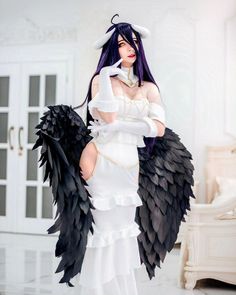 #anime #cosplay #overlord #albedo Albedo Cosplay Overlord, Albedo Overlord Cosplay, Overlord Cosplay, Albedo Cosplay, Overlord Albedo, Albedo Overlord, Cosplay Photography, Cosplay Inspo, Comic Con Cosplay