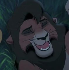 the lion from disney's live - action movie simba is shown with his mouth open