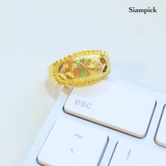 This Shop has a Special Free Gift (Chain) for Every Order. 😊🙏 Item including :1 x Ring For :Unisex Type :GOLD PLATED over Brass, Nickel free Gold Purity : 96.5% Surface : Sand Matted Size approx : Standard US Ring Size Weight :~ 4 grams Color : Yellow Gold ( slightly +/- from photo ) Handmade from Thailand. Beautiful handmade gold plain ring. Thai gold plating technic really solid and stunning look. Rewarding your life from hard working, match up your dress, bridesmaid wedding engagement or a Gold Open Ring Couple Rings For Marriage, Gold Open Couple Rings For Marriage, Gold Diamond Cut Couple Rings As Gift, Gift Diamond Cut Gold Couple Rings, Gold Couple Rings With Diamond Cut As Gift, Gold Ring Man, Plain Ring, Woman Ring, Man Ring