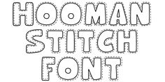 Hooman Stitch Font