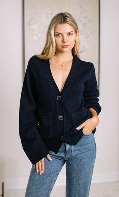 Chiara Luxe Cashmere Cardigan - 100% Luxury Cashmere | Ravella Cashmere Wrap, Everyday Luxury, Cashmere Turtleneck, Shell Buttons, Cozy Knit, Wrap Cardigan, V Neck Cardigan, Cashmere Coat, Cashmere Cardigan