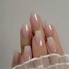 Pink Bday, Light Colored Nails, Colored Nail Tips, Bday Nails, Long Press On Nails, Nagel Tips, Easy Nails, Glamour Nails