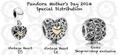 Pandora Murano, Glass Charms, Pandora Charm, Vintage Heart, Murano Glass, Mother's Day