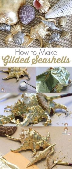 how to make gilded seashells