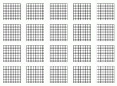 the grids are arranged in rows to make it look like they have been made out of