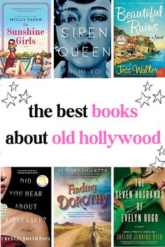 the best books about old hollywood are featured in this collage with text overlay