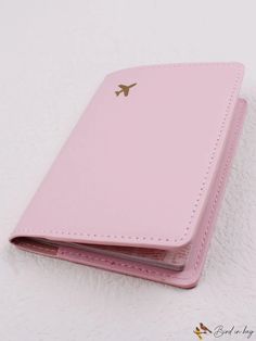 BirdinBag - Premium PU Leather Passport Cover with Credit Card Holder - Travel Wallet Protector Pink Envelope Bag For Travel, Pink Envelope Travel Bag, Pink Travel Coin Purse With Card Slots, Pink Bifold Coin Purse For Travel, Pink Travel Wallet With Card Slots, Pink Wallets With Interior Card Slots For Travel, Pink Bifold Travel Bag, Travel Wallet With Card Slots In Pink, Travel Envelope Card Holder With Interior Slots