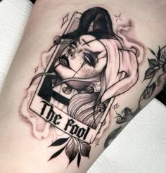 Gotik Tattoo, Cowgirl Tattoos, Tarot Tattoo, Tarot Card Tattoo, Realistic Tattoo Sleeve, Clown Tattoo, New Tattoo Ideas, Muster Tattoos, Creepy Tattoos