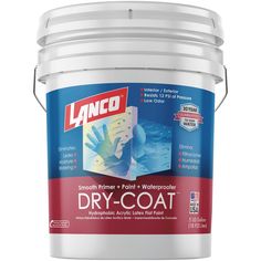 a can of dry - coat paint on a white background with the words lanco