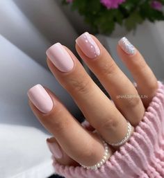 Unghie Sfumate, Milky Nails, Simple Gel Nails, Cute Gel Nails, Short Acrylic Nails Designs, Neutral Nails, Girls Nails, Fabulous Nails, Classy Nails