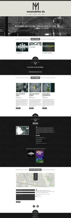 an image of a black and white website design