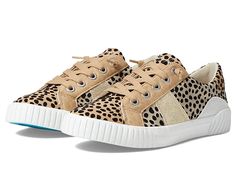 Blowfish Malibu Wave - Women's Shoes : Sand/White Sand Pixie Leopard Roadtrip : Look simple yet classy with every step you take wearing the Blowfish Malibu Wave Footwear. Man-made upper. Textile lining and insole. Closed round toe-front. Lace-up closure. Padded tongue and collar for added comfort. Branding on tongue, footbed and collar. Textile and synthetic outsole. Imported. Weight of footwear is based on a single item, not a pair. Measurements: Weight: 11 oz Product measurements were taken us Trendy Cushioned Sneakers With Closed Toe, Trendy Cushioned Closed-toe Sneakers, Spring Round Toe Easy Fit Sneakers, Comfortable Brown Sneakers For Spring, Comfortable Closed Toe Casual Sneakers, Fall Round Toe Sneakers, Every Step You Take, White Sand, Women's Shoes