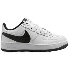 Grade School Nike Air Force 1 LV8 4 White/White-Black Size: 4.5.  Gender: unisex.  Age Group: kids. Nike Air Force 1 Big Kids, Nike Air Force 1 Lv8, 5 Kids, Grade School, Kids Nike, Nike Air Force 1, White White, Air Force 1, Nike Air Force