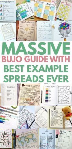 the ultimate guide to massive bujo guides with best example spreads ever - click here