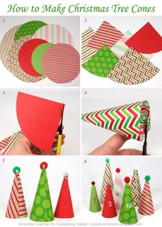 how to make christmas tree cones