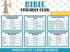 a printable bible friendly game for kids