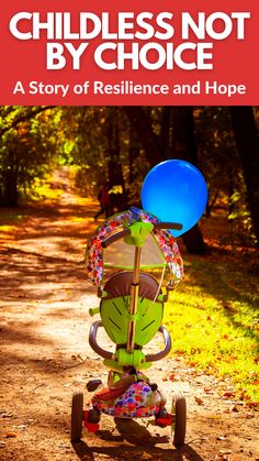 a child's tricycle with the words, children not by choice