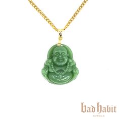 14k Gold Plated Stainless Steel 18" Necklace Necklace and Pendant Included as Set Jade Buddha Necklace, Jade Buddha, Evil Eye Hamsa, Buddha Necklace, Hamsa Pendant, Hamsa Necklace, Necklace Necklace, Evil Eye, Gold Filled