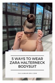 5 WAYS TO WEAR ZARA BODYSUIT What Bra To Wear, Balenciaga Sneakers