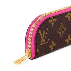 LOUIS VUITTON® - Charlotte Pencil Pouch - Pink Note Pouch, Colorful Trim, Fine Writing Instruments, Flat Pouch, Girly Bags, Wallet Pouch, Monogram Bag, Buckle Shoes, Business Bag