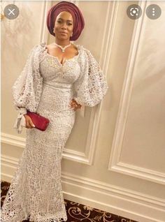 Lace Gown Styles Aso Ebi, Nigerian Lace Dress, Aso Ebi Lace Styles, Nigerian Lace Styles, Mode Turban, Lace Gown Styles, Afrikaanse Mode