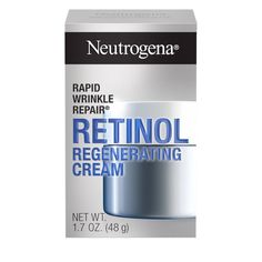 Neutrogena Rapid Wrinkle Repair Retinol Regenerating Cream delivers our uniquely stabilized retinol deep within skin's surface to quickly fight the signs of aging & regenerate the look of skin. The deep moisturizing face cream helps improve the look of fine lines, dullness, wrinkles & dark spots. Contains retinol, a dermatologist-proven form of vitamin A & powerful ingredient that fights fine lines, dullness, wrinkles & dark spots, & hyaluronic acid, which adds plumping moisture to help hydrate Cheek Wrinkles, Neutrogena Rapid Wrinkle Repair, Fragrance Free Moisturizer, Retinol Face Cream, Retinol Moisturizer, Wrinkle Repair, Moisturizing Face, Retinol Cream, Anti Aging Face Cream