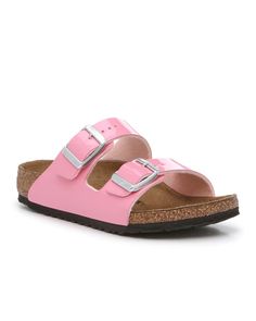 An icon of timeless design and legendary comfort, the Arizona sandal has been defining style since 1973. The laid-back look comes in durable Birko-Flor® for a classic, leather-like finish. Complete with legendary BIRKENSTOCK design elements, like a contoured cork-latex footbed for the ultimate in support. Color: Pink Material: Leather Style# 1027150/133 Pink M, Candy Pink, Leather Style, Romper With Skirt, Pink Candy, Classic Leather, White Material, Toys For Boys, Shoe Sale