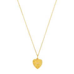 The 18K Yellow Gold Heart Medallion Necklace showcases a large flat heart with a .06ct diamond - a luxurious symbol of love and a dazzling addition to any ensemble. Details Gold Chain Large ILLUME Heart Medallion .06ct Diamond Metal Care Use the white side of the provided ILLUME Jewelry polishing cloth to gently wipe clean, then remove any remaining tarnish with mild diluted soap. Rinse with warm water and dry thoroughly before storing the piece in its jewelry pouch. Gemstone Care Use a soft cloth to gently wipe clean, then remove any remaining impurities with mild diluted soap. Rinse with warm water and dry thoroughly before storing in the provided jewelry pouch. Gold Heart-shaped Diamond Necklace With Single Diamond, Luxury Diamond Heart Charm Necklace, Luxury Heart Cut Necklace With Heart Charm, Gold Heart Necklace With Single Diamond, Heart-shaped Diamond Engraved Necklace, Engraved Heart Diamond Necklace, Luxury Engraved Heart Cut Necklace, Medallion Necklace, Mini Heart