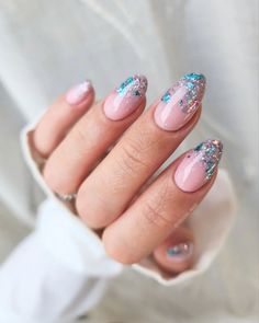 Aesthetic Disney Nails, Aurora And Cinderella, Cinderella Diy, Diy Dip Powder, Cutesy Nails, Cinderella Nails, Taylor Swift Nails, Barbie Pink Nails, Fairytale Romance