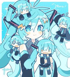 Hatsune Miku Fanart, Brazilian Twist, Miku Fanart, Vocaloid Funny, Turquoise Hair, Chibi Anime Kawaii