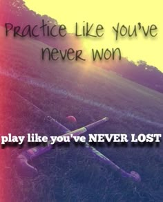 an instagram page with the words practice like you've never lost